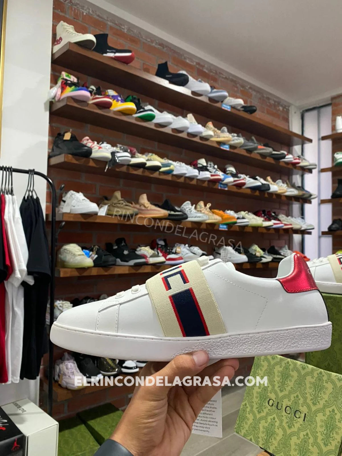 Gucci Ace Stripe White Sneakers