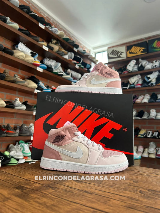 Jordan 1 Mid Digital Pink Sneakers