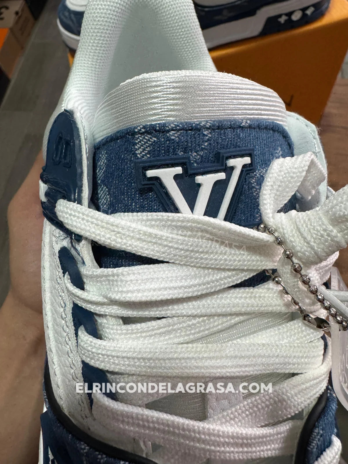 Loui Vuitton Trainer Blue Sneakers