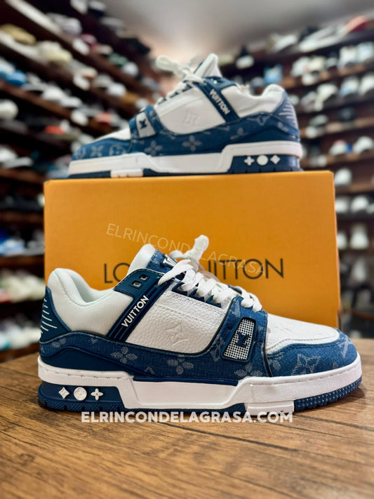 Loui Vuitton Trainer Blue Sneakers