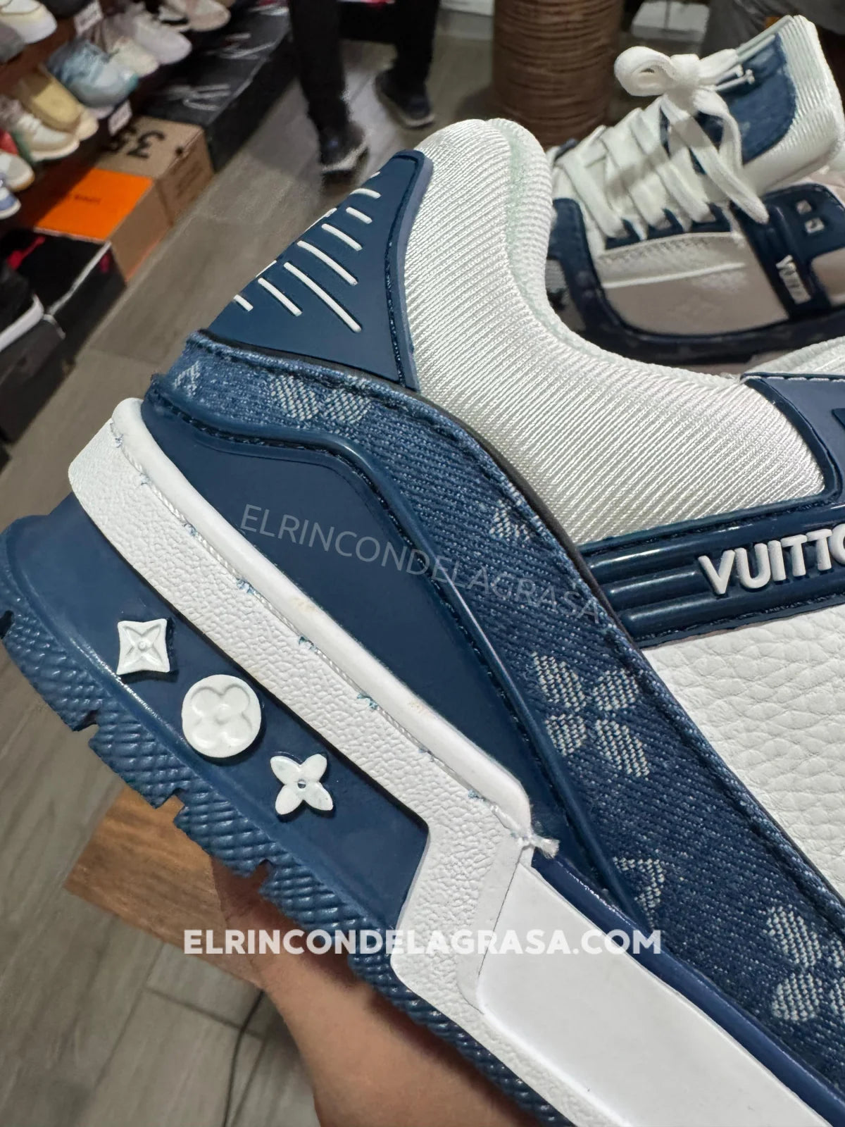 Loui Vuitton Trainer Blue Sneakers