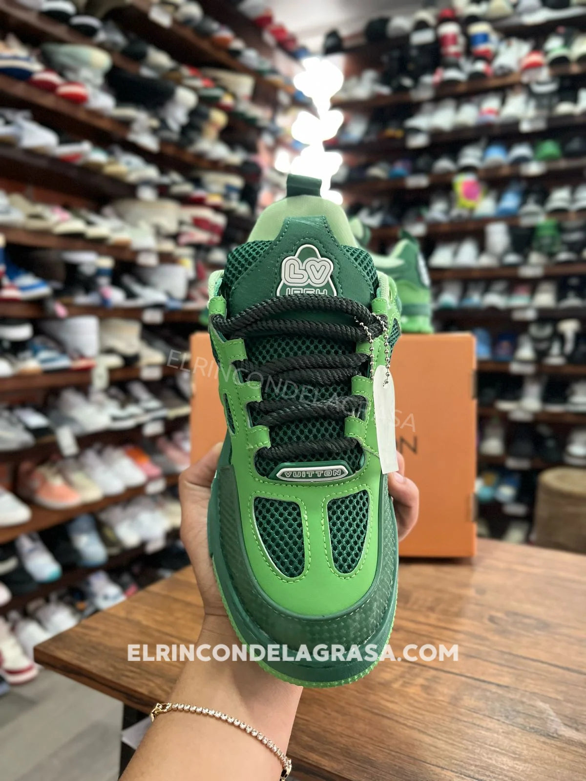 Louis Vuitton Skate Green Sneakers
