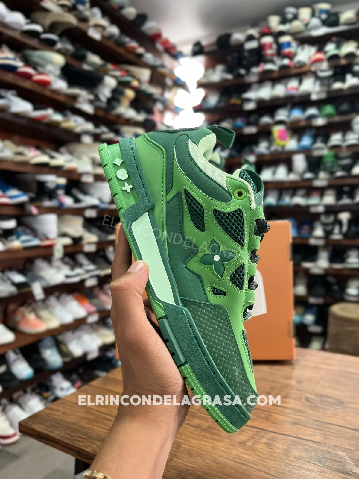 Louis Vuitton Skate Green Sneakers