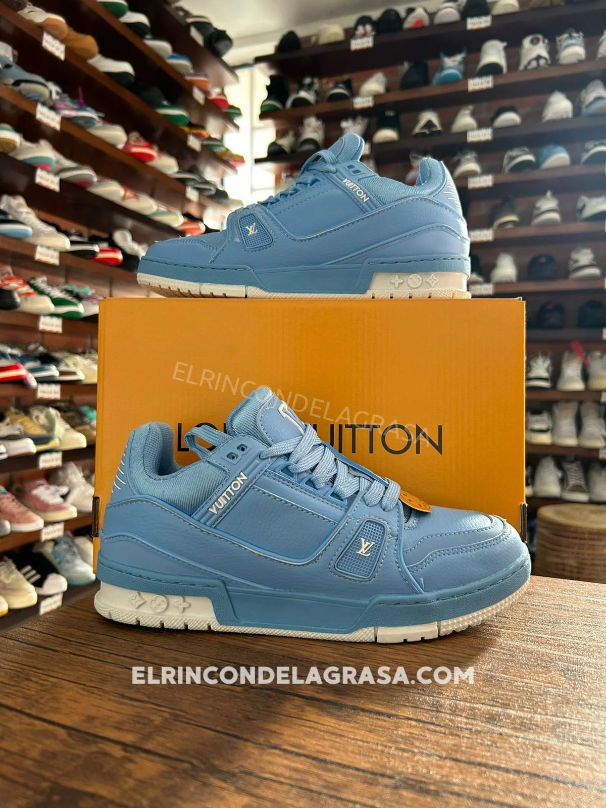 Louis Vuitton Trainner Blue Sky Sneakers