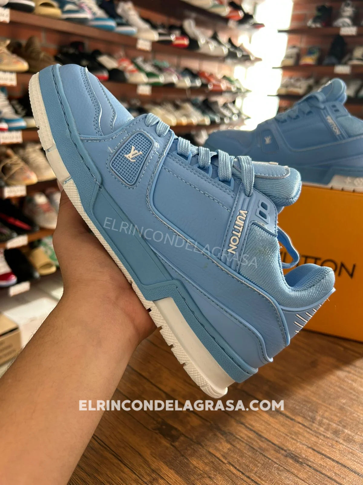 Louis Vuitton Trainner Blue Sky Sneakers