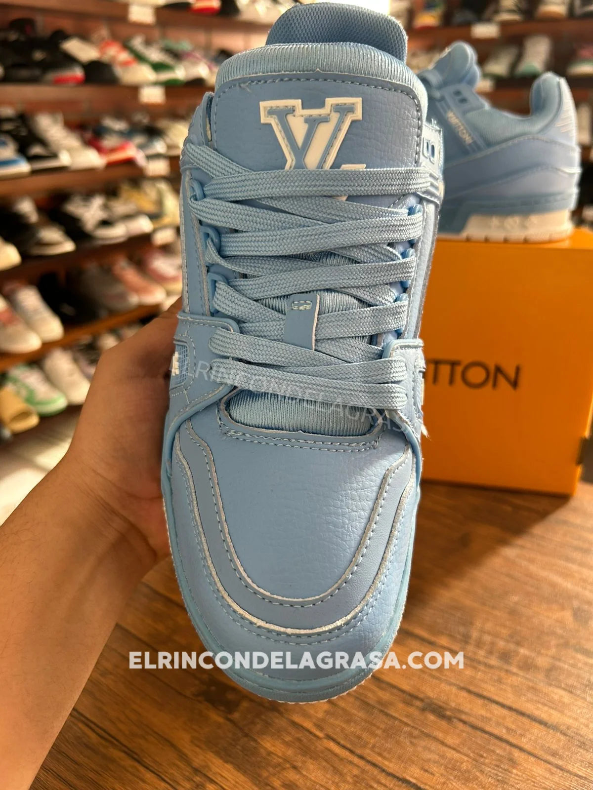 Louis Vuitton Trainner Blue Sky Sneakers