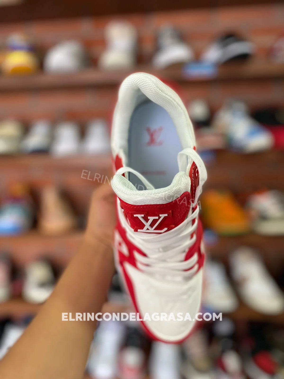 Lv Trainer Rojo Sneakers