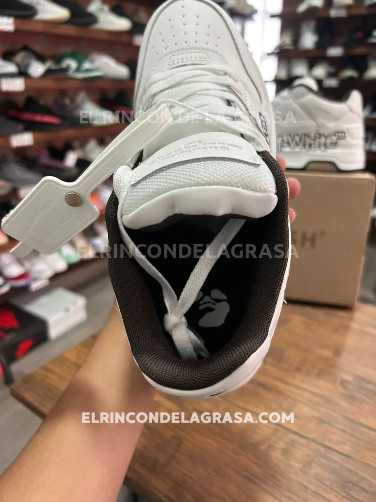 Off White Out Office Calf Leather Sneakers