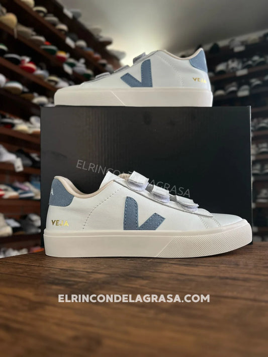 Veja Blue & White Sneakers