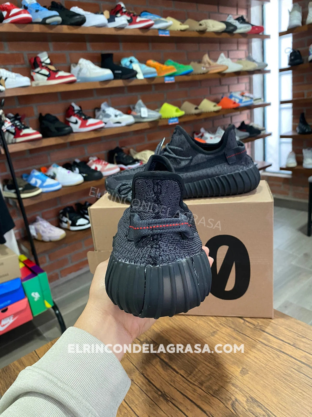 Yeezy 350 Black Reflectiv Sneakers