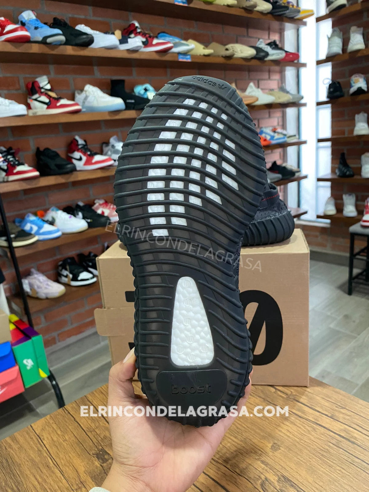 Yeezy 350 Black Reflectiv Sneakers