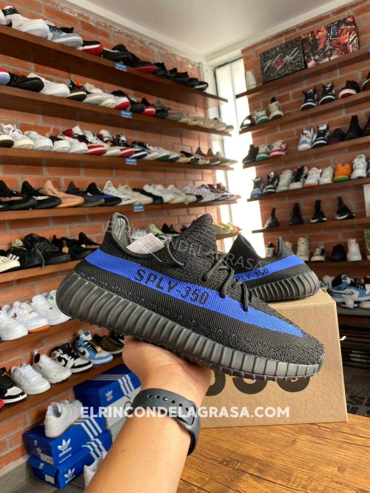 Yeezy 350 Dazzling Blue Sneakers