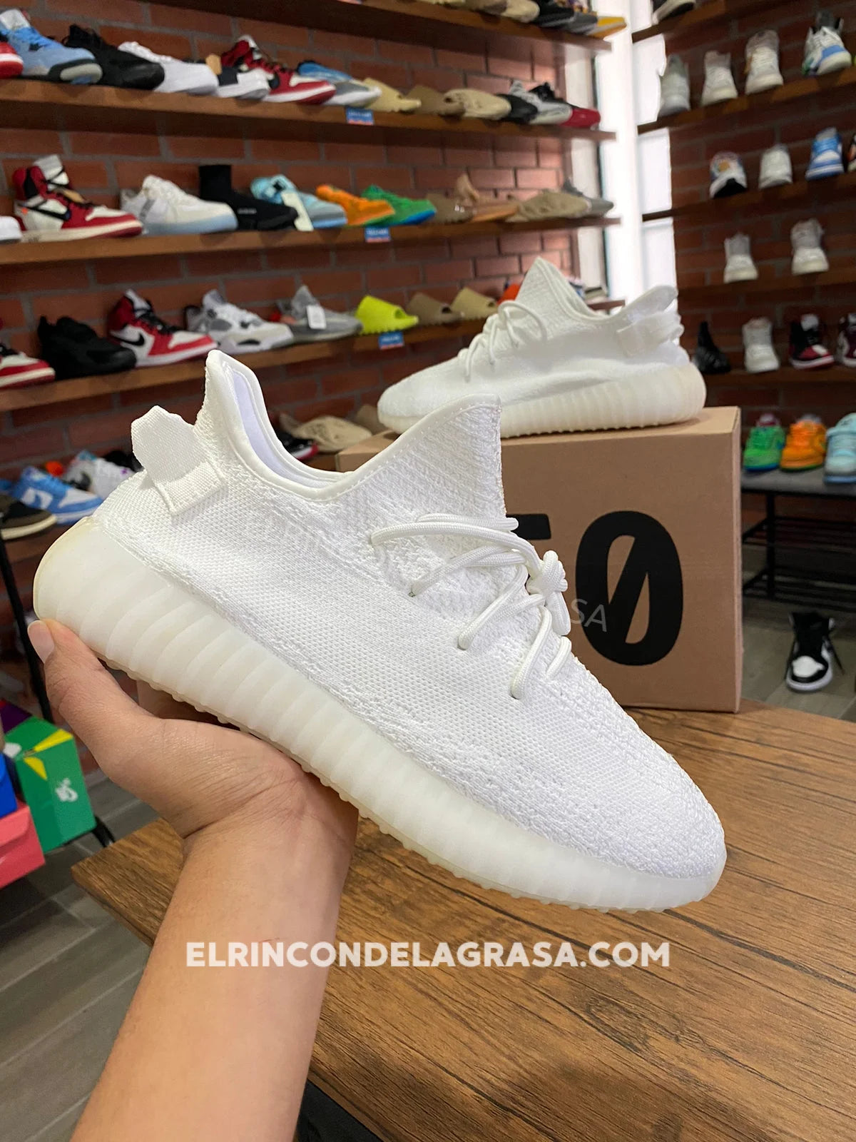 Adidas yeezy white shoes hotsell