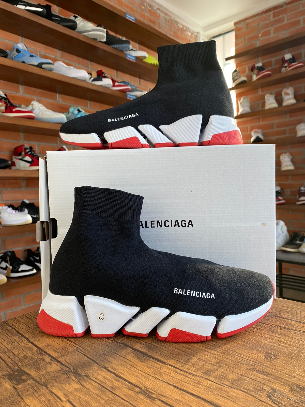 Balenciaga Speed Black & Red